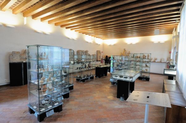 Exhibition Hall, overview - Archaeological Section, Torcello Museum, Venice