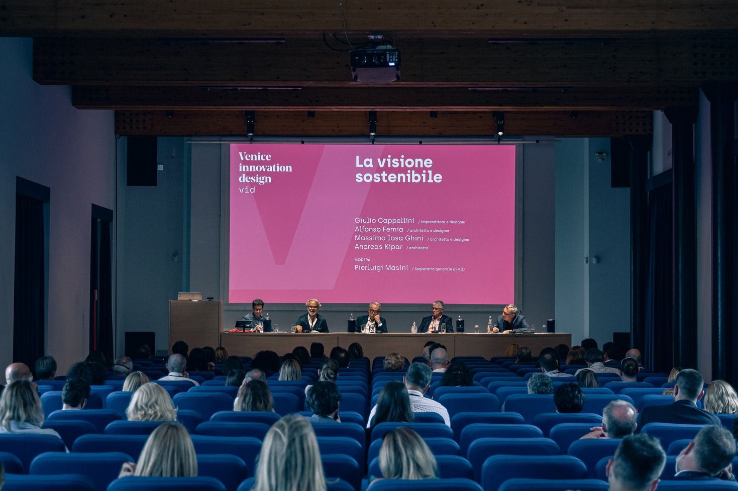 Auditorium, presentazione Venice Innovation Design, Isola di San Servolo Venezia