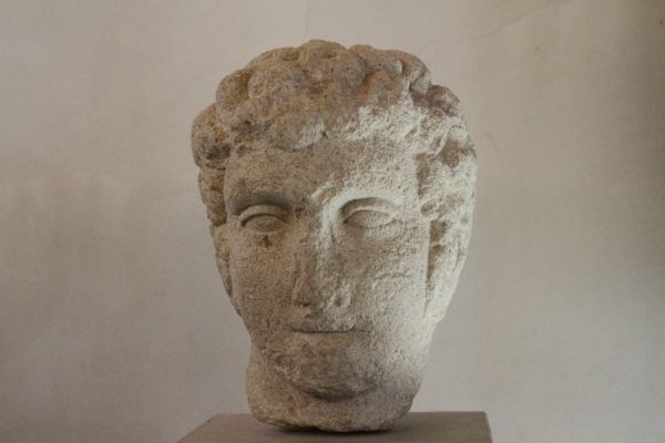 Portrait of a young man with thick curly hair (youthful portrait of Marcus Aurelius?), mid-second century AD - Archaeological Section, Torcello Museum, Venice